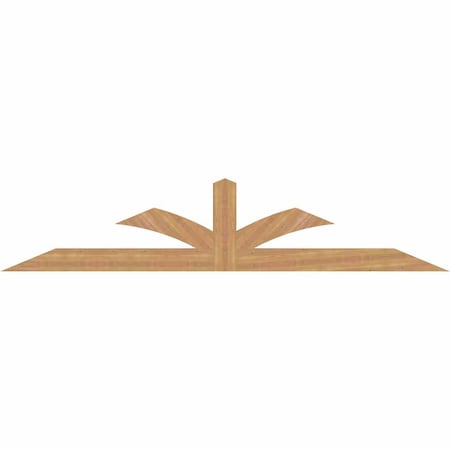 Ekena Millwork Richland Timber Gable Bracket, Western Red Cedar, 108"W x 22"H x 3 1/2"D x 5 1/2"F, 5/12 Pitch GBW108X22X0406RIC00SWR